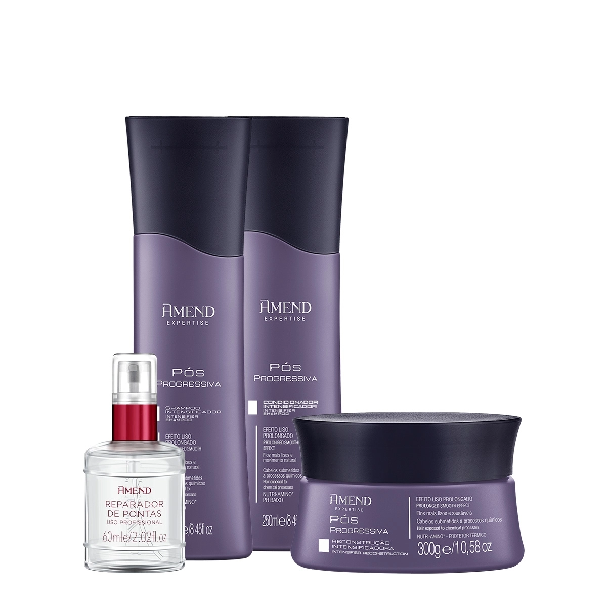 Kit_Amend_Pos_Progressiva_Shampoo_Condicionador_Mascara_e_Oleo_Reparador_de_Pontas_Evas_1 Produto Kit_Amend_Pos_Progressiva_Shampoo_Condicionador_Mascara_e_Oleo_Reparador_de_Pontas_Evas_1