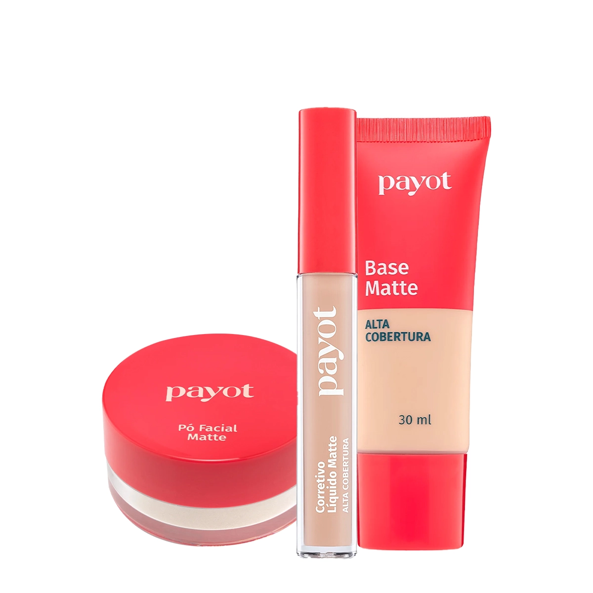 Kit Payot Alta Cobertura Base Corretivo E Pó Solto (3 Produtos)