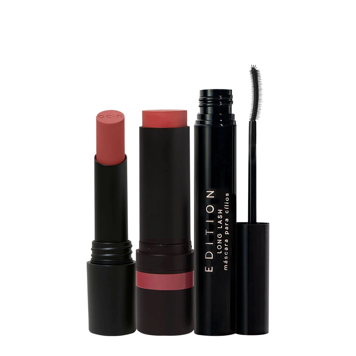 Kit Océane Edition Batom Nude Blush Stick Pink E Long Lash (3 Produtos)