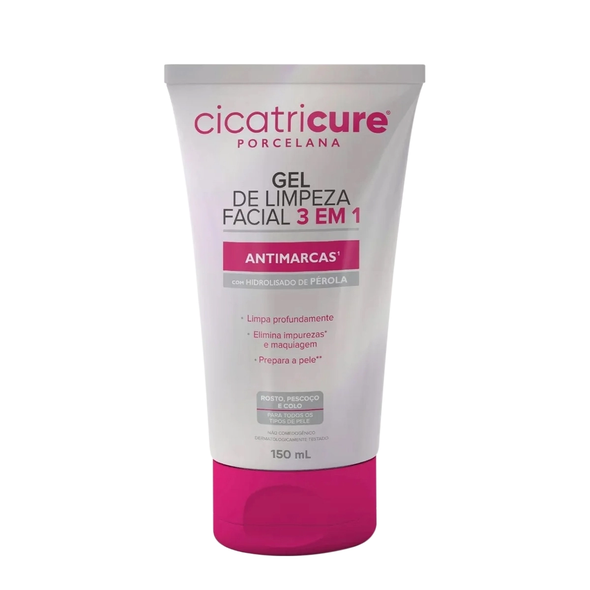 Cicatricure Porcelana Antimarcas 3 Em 1 - Gel De Limpeza 150ml