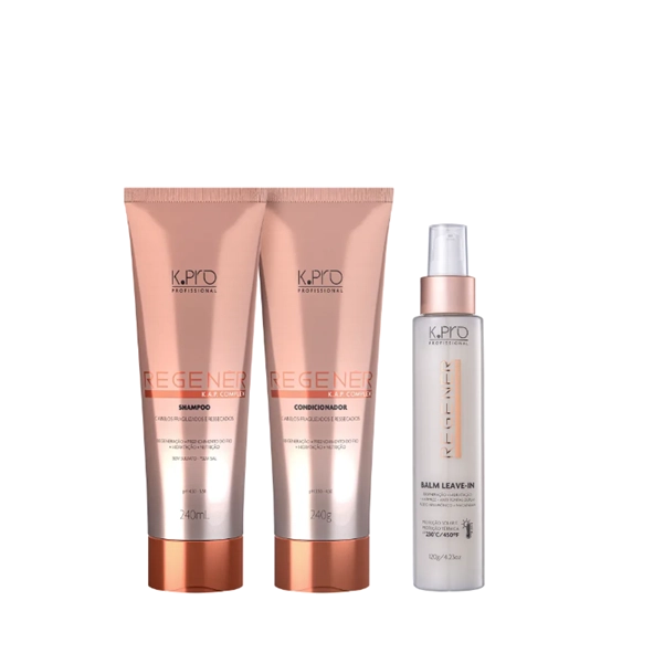 K Pro Regener Shampoo+Condicionador 240ml+Balm Leave-in 120g