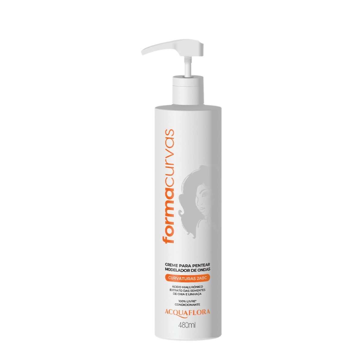 Acquaflora Forma Curvas 2ABC - Creme Para Pentear 480ml