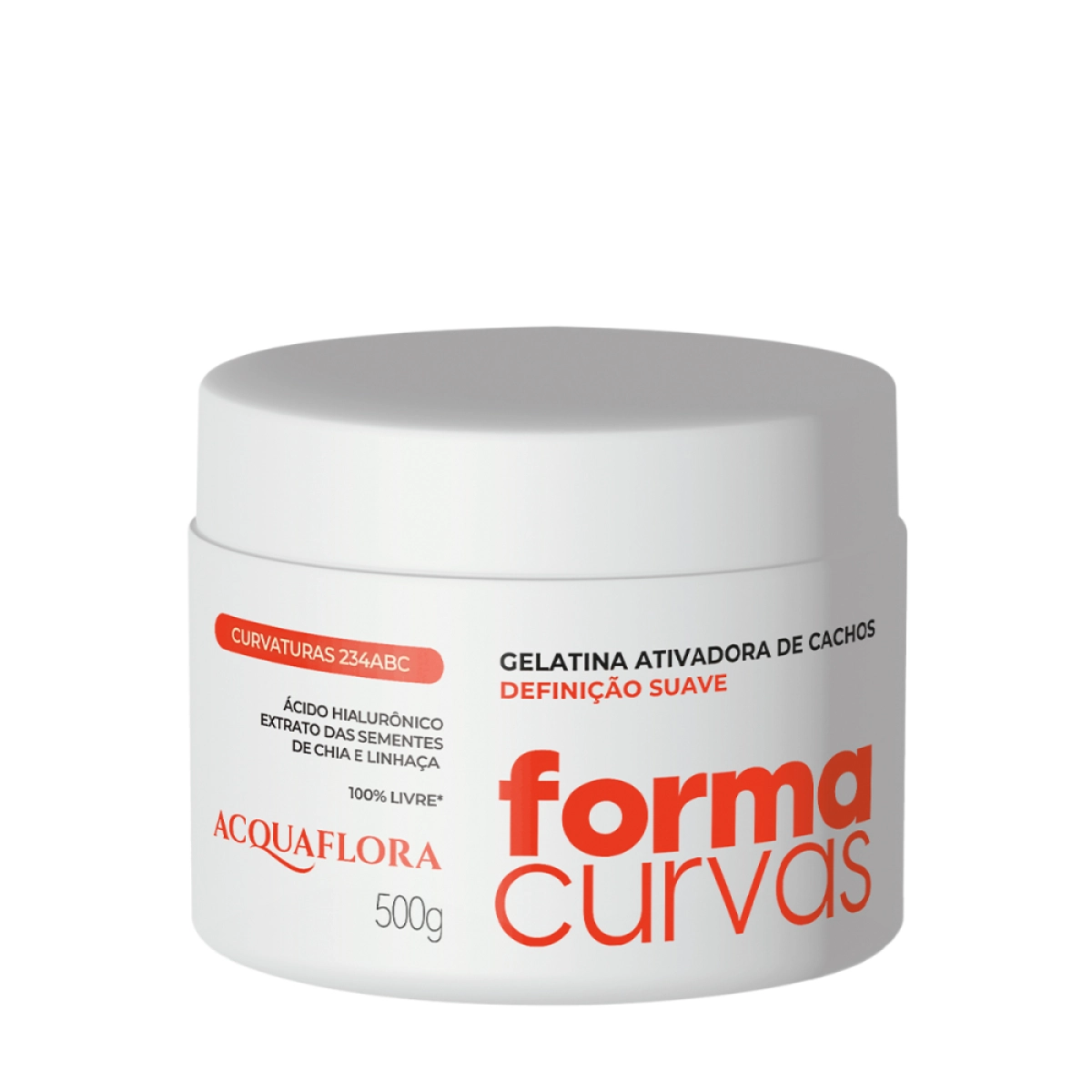 Acquaflora Forma Curvas Definição Suave - Gelatina Ativadora De Cachos 500g
