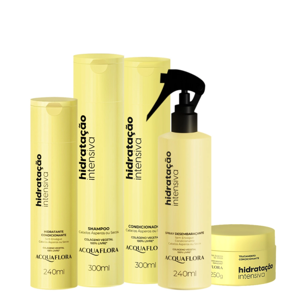Kit Acquaflora Hidratação Intensiva Hair Care Total (5 Produtos)