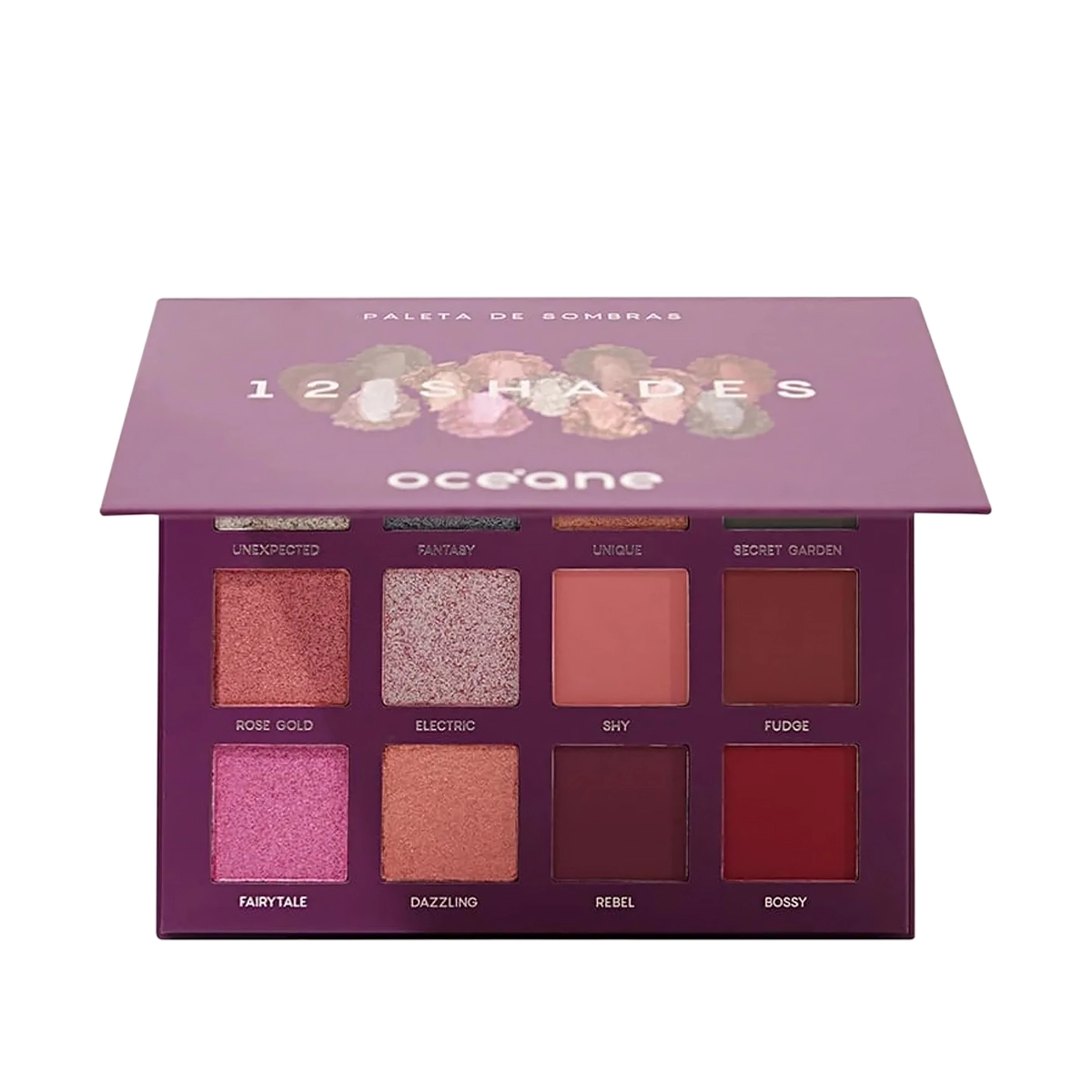 Océane Purple 12 Shades - Paleta De Sombras 26,5g