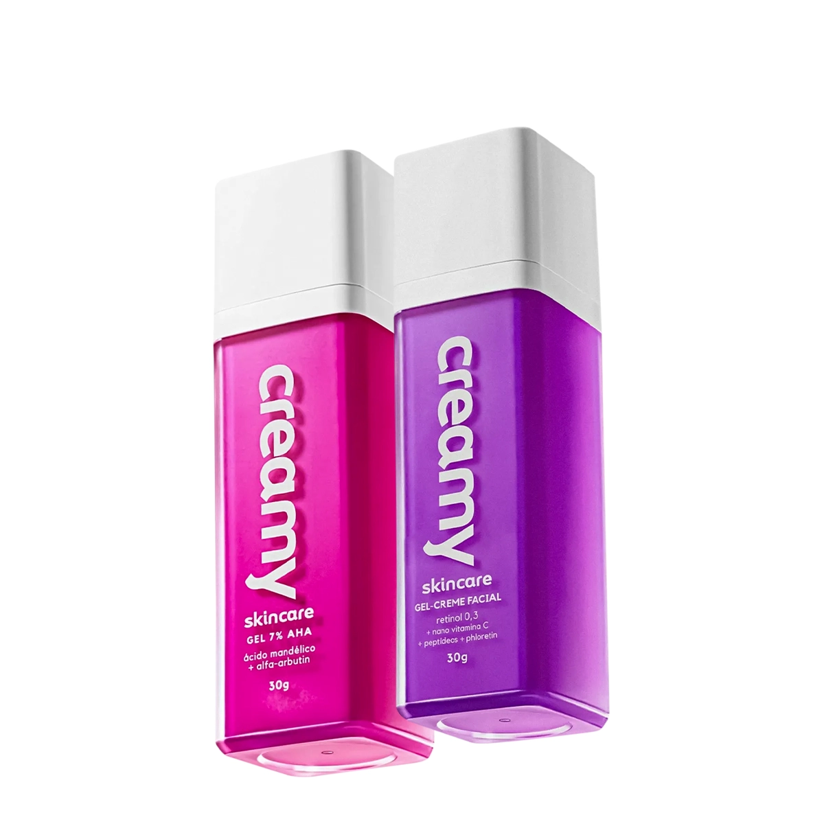 Kit Creamy Ácido Mandélico Gel Antiacne E Gel-Creme Retinol 0,3 Antirrugas Concentrado (2 Produtos)