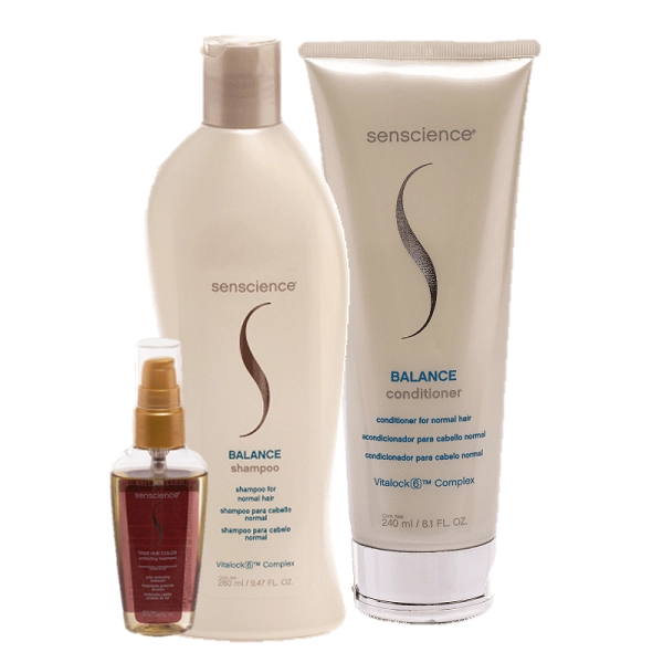 Senscience Balance Duo Home Care E True Hue Color Oleo Capilar 55ml