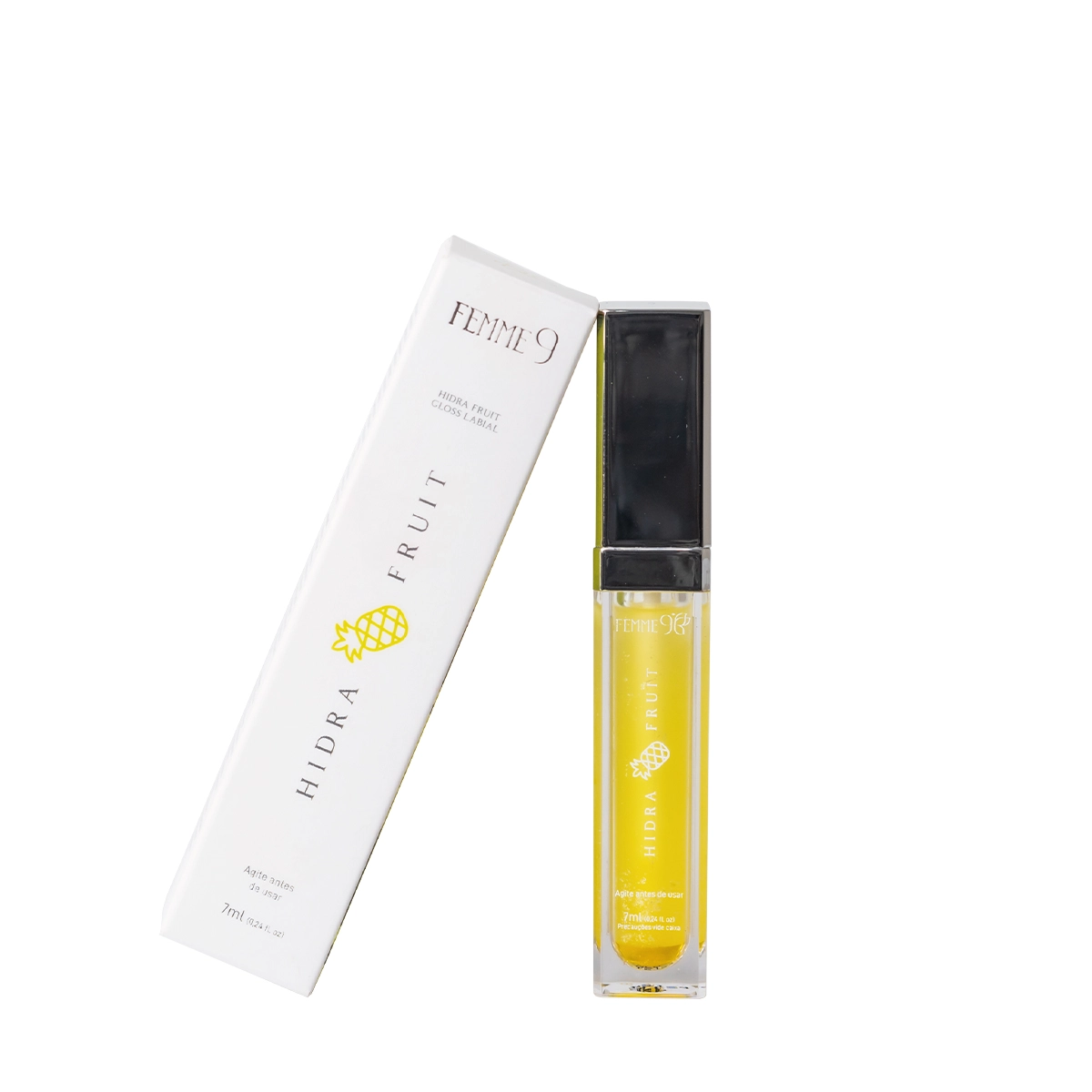 Femme9 Hidra Fruit Abacaxi - Gloss Labial 7g | Evas Perfumaria