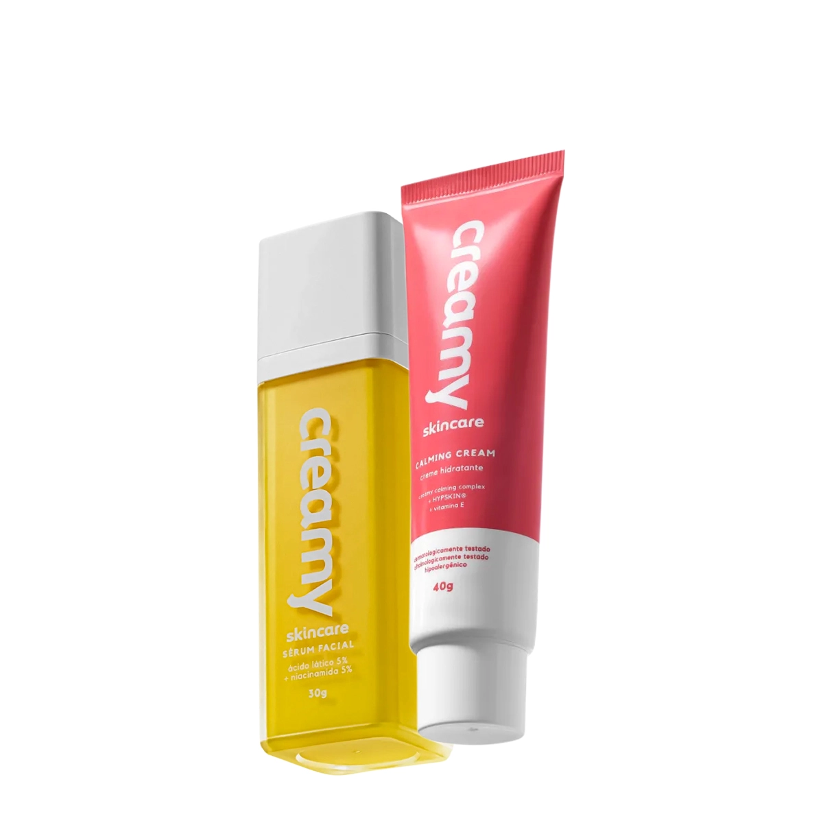 Kit Creamy Ácido Lático Sérum Facial E Calming Cream Hidratante Facial (2 Produtos)