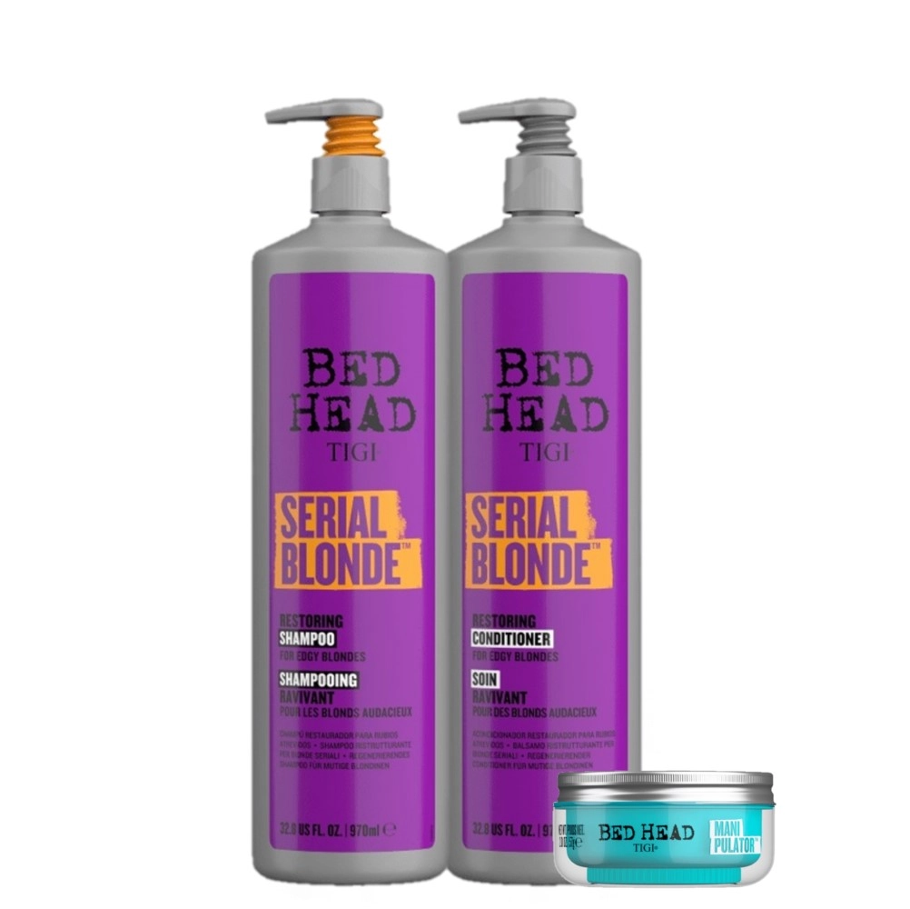 Kit TIGI Bed Head Serial Blonde Trio Salon Manipulator (3 Produtos)