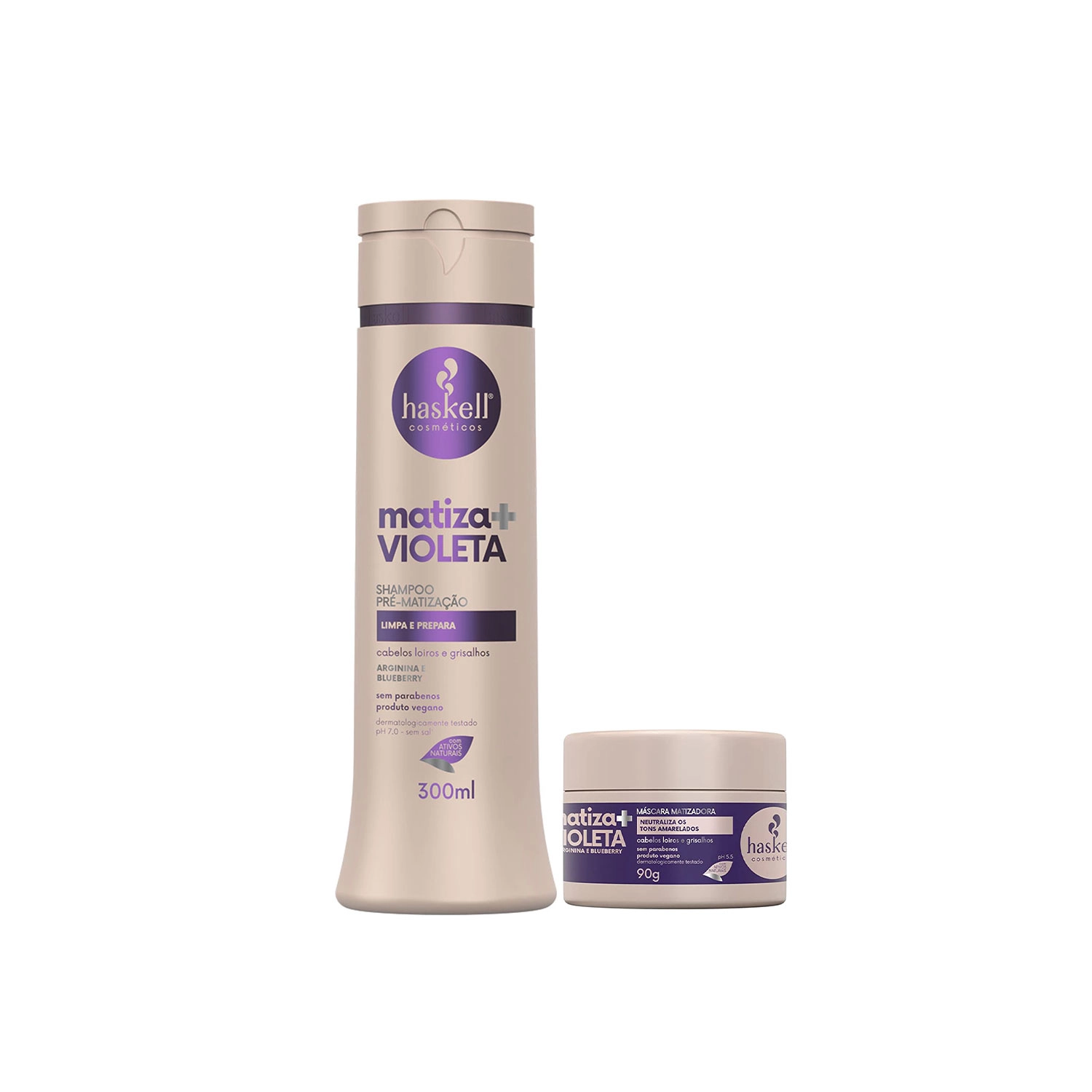 Haskell Extend Color Roxo Shampoo 300ml+Mascara Matizador Color Roxo 90g