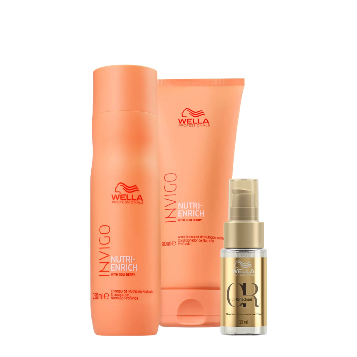 Kit Wella Professionals Invigo Nutri-Enrich Duo Oil (3 Produtos)