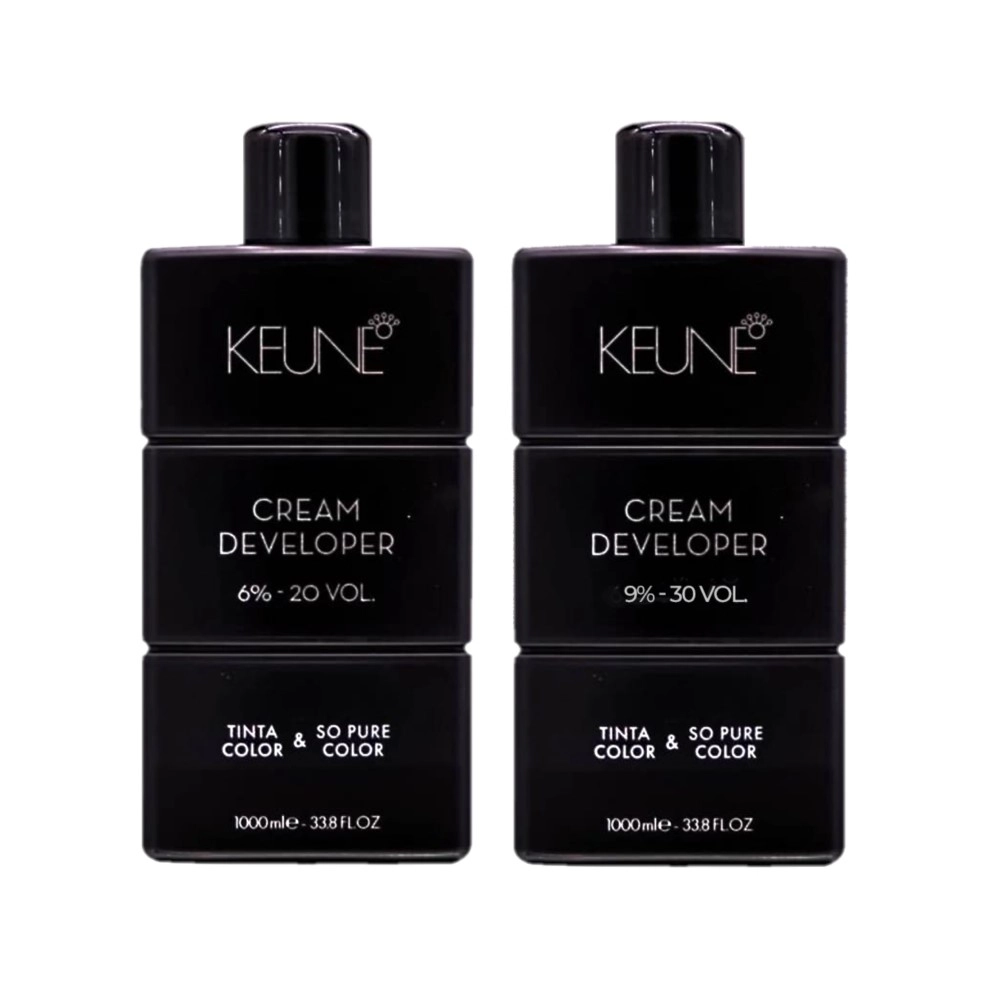 Kit Keune Tinta Color & So Pure Color 6% 20V E 9% 30V 1L (2 Produtos)
