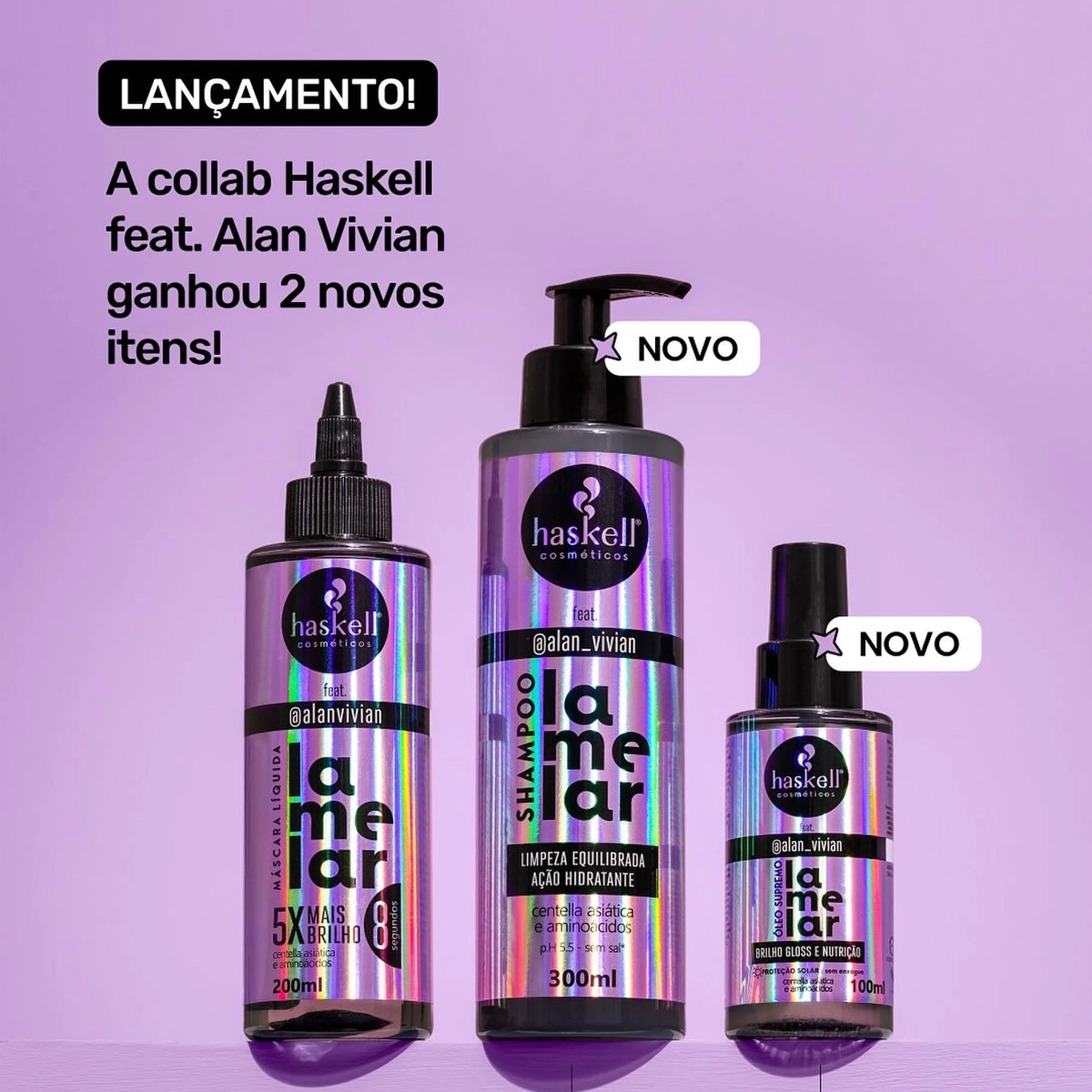 Kit Haskell Lamelar Dupla (2 produtos) | Evas Perfumaria