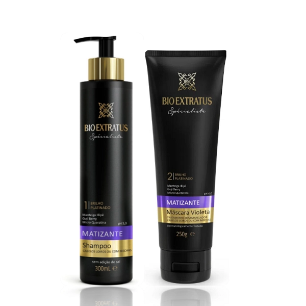 Bio Extratus Specialiste Matizante Violeta Shampoo 300ml E Máscara 250g