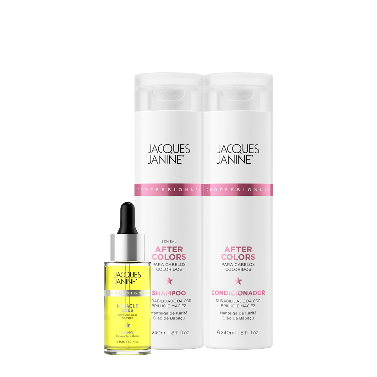 Produto Kit_Jacques_Janine_After_Colors_Shampoo_Condicionador_e_Miracle_Oils_Monoi_Evas_1