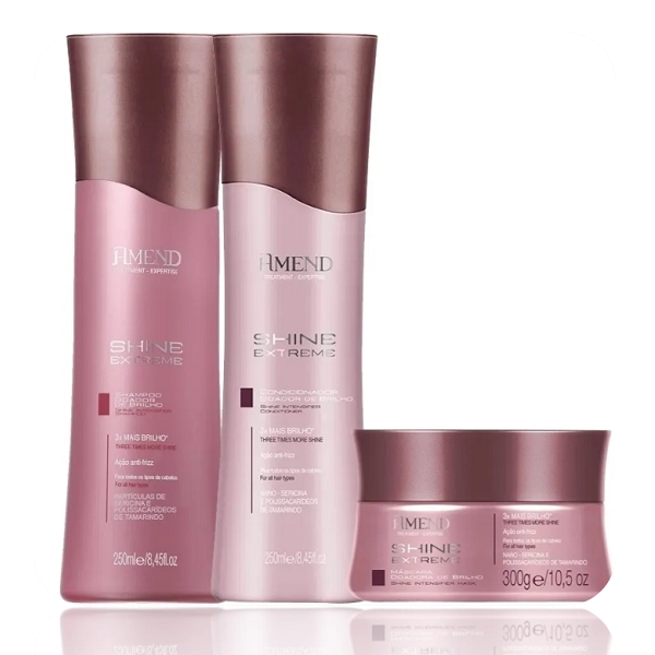 Produto Kit_Amend_Shine_Extreme_Shampoo_Condicionador_Mascara_Evas_1