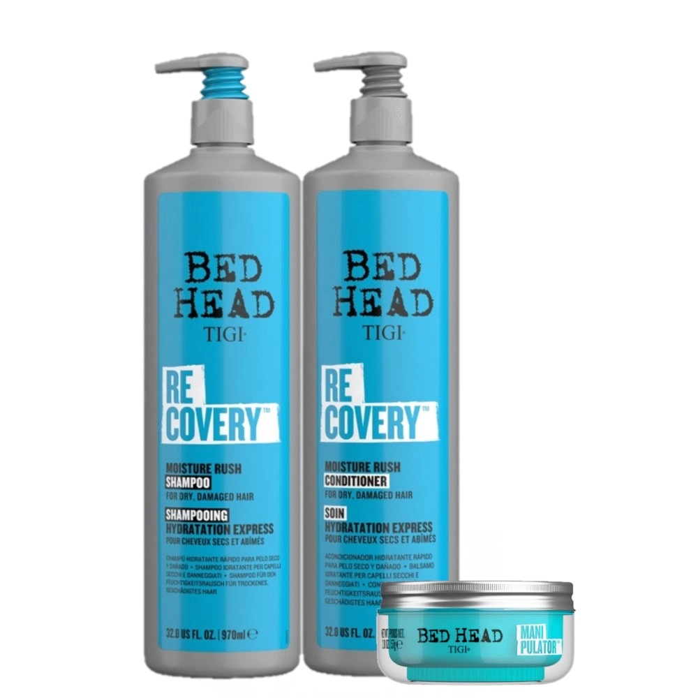 Kit TIGI Bed Head Recovery Trio Salon Manipulator (3 Produtos) Produto: Kit TIGI Bed Head Recovery Trio Salon Manipulator (3 Produtos)
