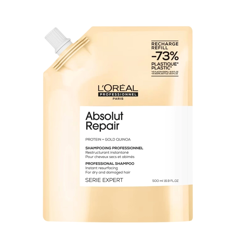 Produto: L'Oréal Professionnel Absolut Repair Gold Quinoa + Protein - Shampoo Refil 500ml