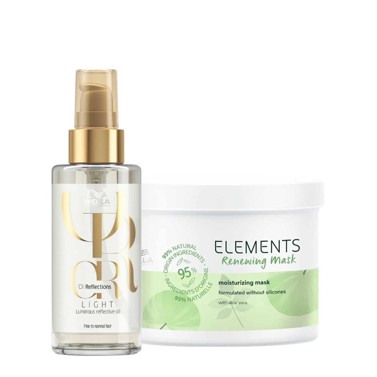 Produto: Kit Wella Professionals Elements Renewing Máscara Oil Light (2 produtos)
