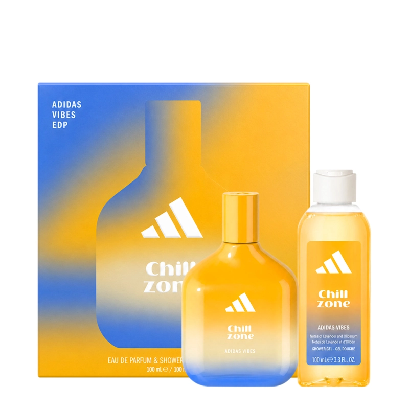 Adidas Vibes Chill Zone Kit Coffret Eau de Pafum Shower Gel (2 produtos) Produto: Adidas Vibes Chill Zone Kit Coffret Eau de Pafum Shower Gel (2 produtos)