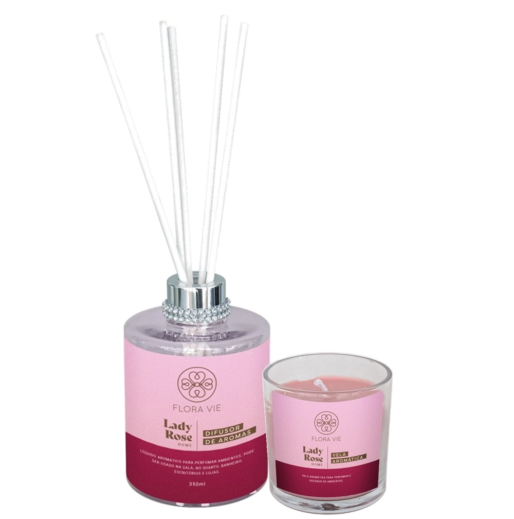 Produto: Kit Flora Vie Lady Rose Dupla Relaxante (2 Produtos)