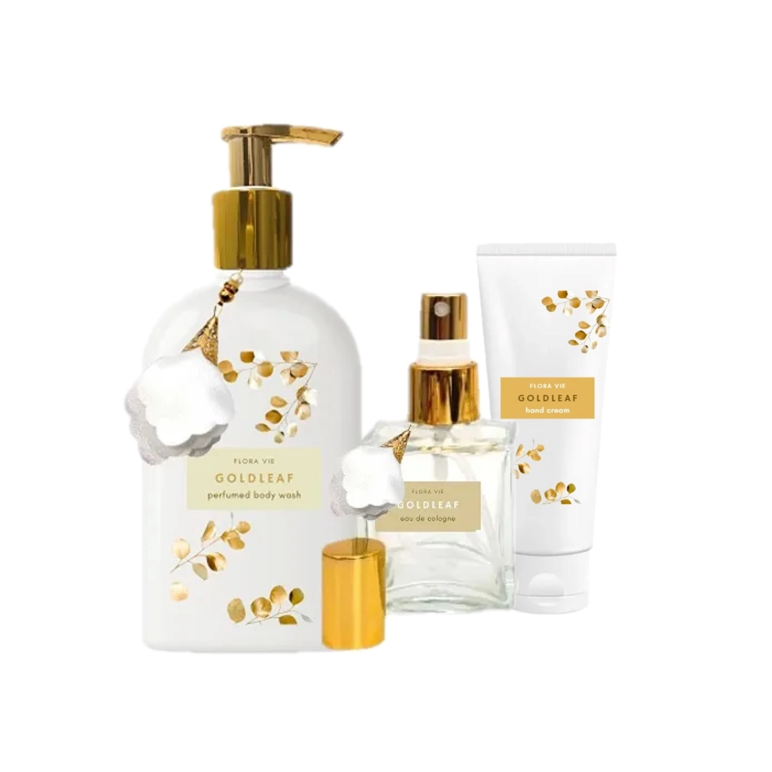 Kit Flora Vie Gold Leaf Wash Hand (3 produtos) Produto: Kit Flora Vie Gold Leaf Wash Hand (3 produtos)