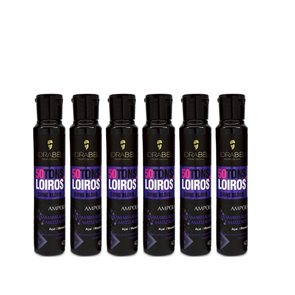 Produto: Hidrabell Ampola 50 Tons de Loiros Shine Blond 40ml 6 Unidades