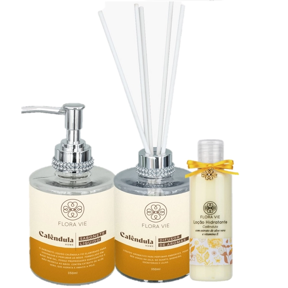 Produto: Kit Flora Vie Calendula Refrescante e Pele Ressecada (3 Produtos)