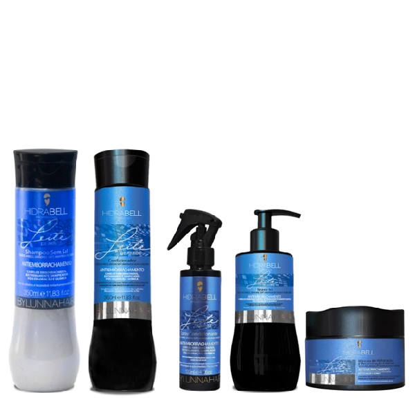 Produto: Hidrabell Leite de Arroz - Shampoo 350ml+Condicionador 330g+Spray 120ml+Leave-in 200g+Mascara 250g