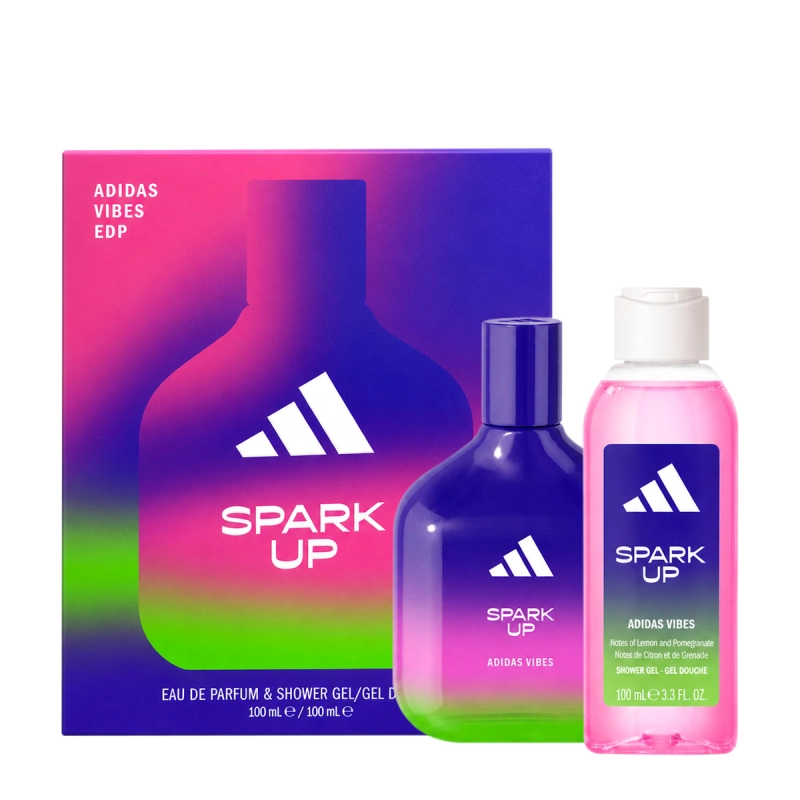 Adidas Vibes Spark Up Kit Coffret Eau de Pafum Shower Gel (2 produtos) Produto: Adidas Vibes Spark Up Kit Coffret Eau de Pafum Shower Gel (2 produtos)