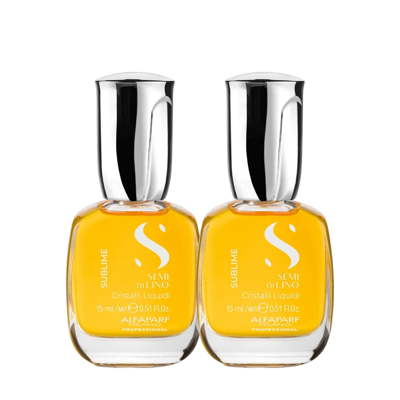 Produto: Kit Alfaparf Semi di Lino Sublime Cristalli Liquidi - Óleo Capilar 15ml (2 unidades)