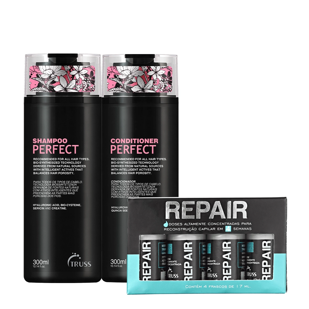 Produto: Kit Truss Perfect Shampoo Condicionador Shock Repair (6 produtos)