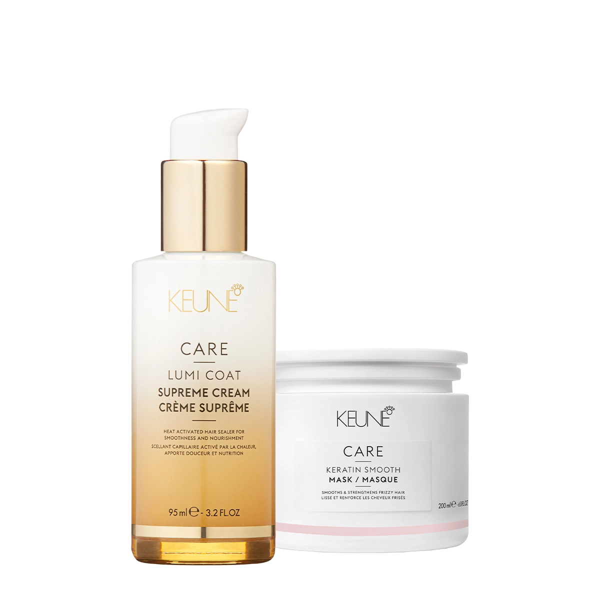 Produto: Kit Keune Care Keratin Smooth Máscara e Lumi Coat Supreme Cream Finalizador (2 produtos)