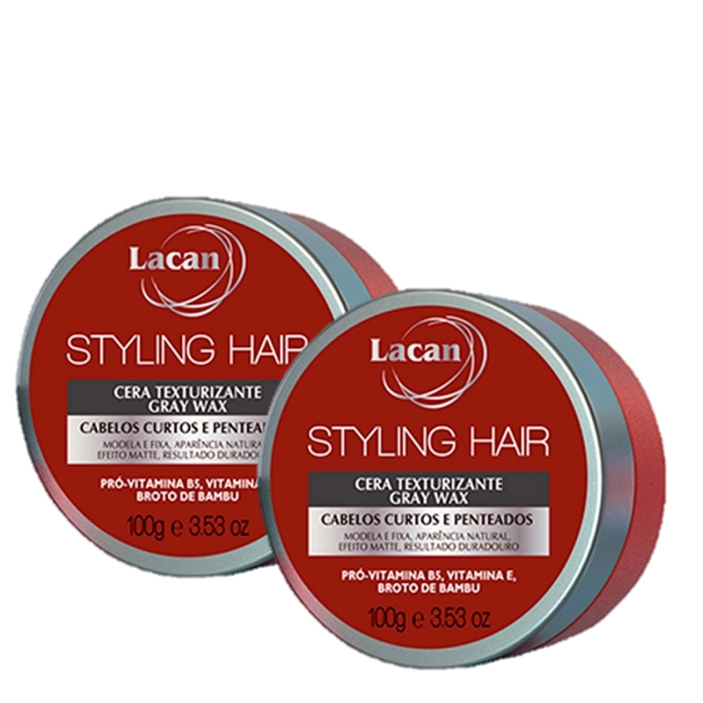 Produto: Kit Lacan Styling Hair Gray Wax - Cera Texturizante 100g (2 Unidades)