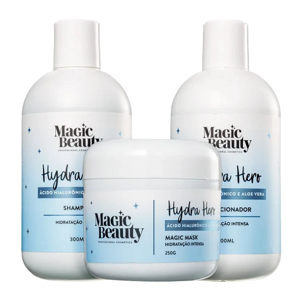 Kit Magic Beauty Hydra Hero Trio (3 Produtos) Produto: Kit Magic Beauty Hydra Hero Trio (3 Produtos)
