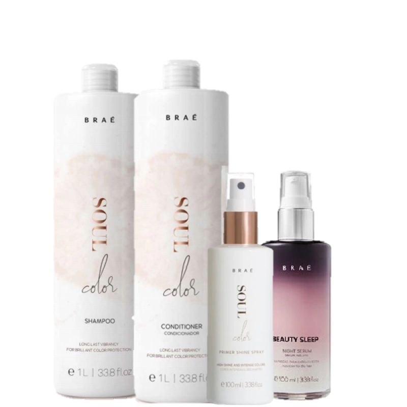 Produto: Braé Soul Color Duo 1L Prime Shine 100ml e Beauty Sleep 100ml