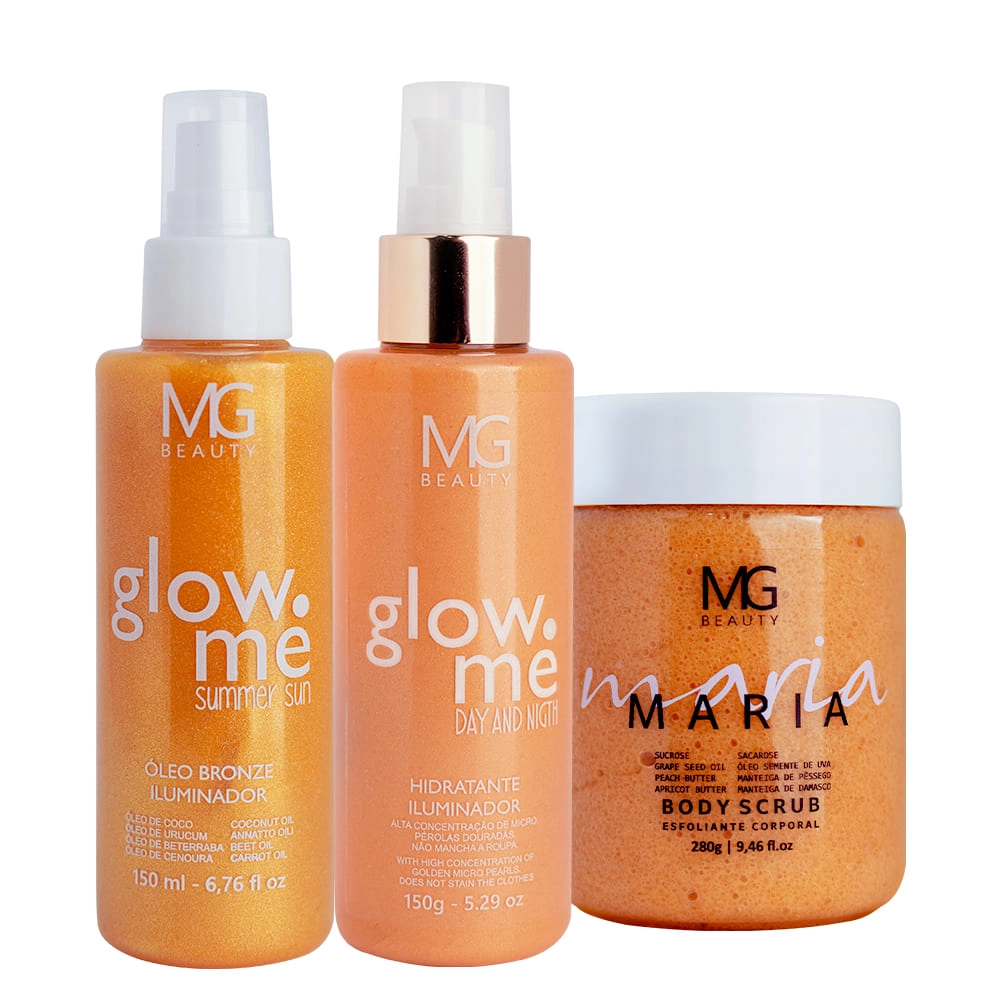 Produto: Kit MG Beauty Glow Me Day and Night  Summer Sun e Body Scrup (3 produtos)