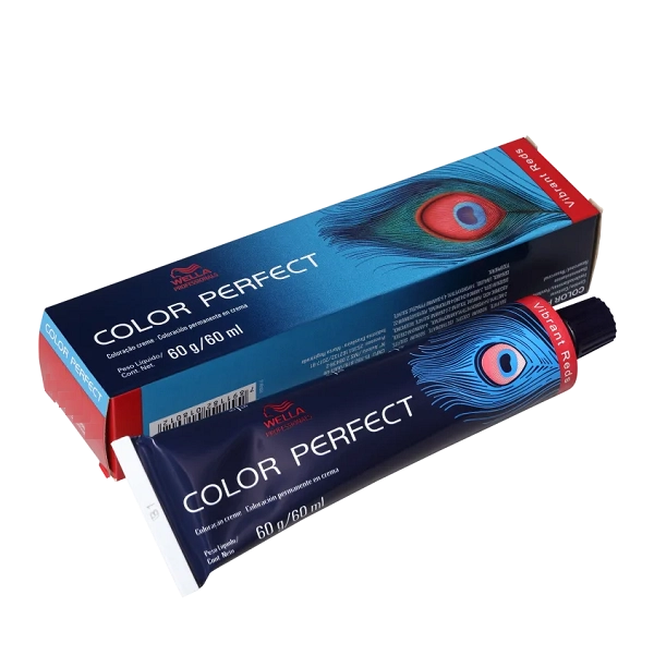 Wella Color Perfect 7.45 Louro Médio Vermelho Acaju - Coloração Permanente 60ml Produto: Wella Color Perfect 7.45 Louro Médio Vermelho Acaju - Coloração Permanente 60ml
