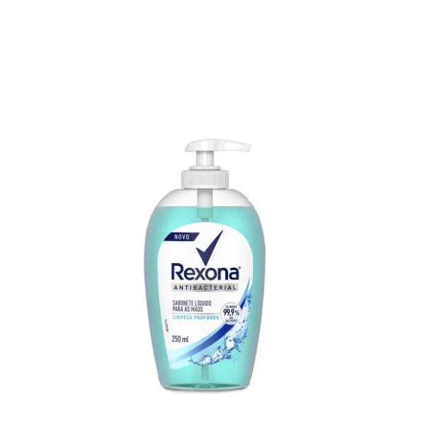 Produto: Rexona Sabonete Líquido para Mãos Antibacterial Limpeza Profunda 250ml