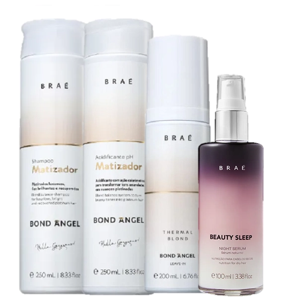 Produto: Braé Bond Angel Matizador Kit Manutenção Tratamento 3 produtos e Beauty Sleep 100ml
