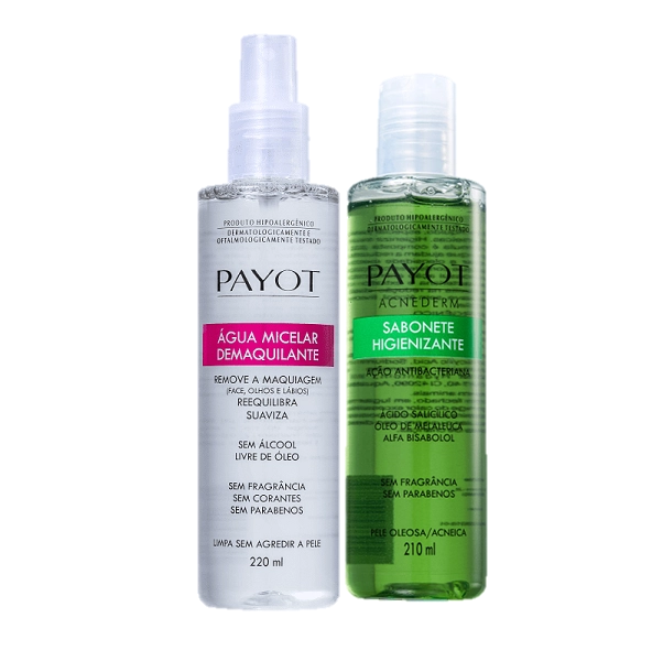 Kit_Payot_Acnederm_Sabonete_Liquido_210ml_Agua_Micelar_Demaquilante_220ml_Evas