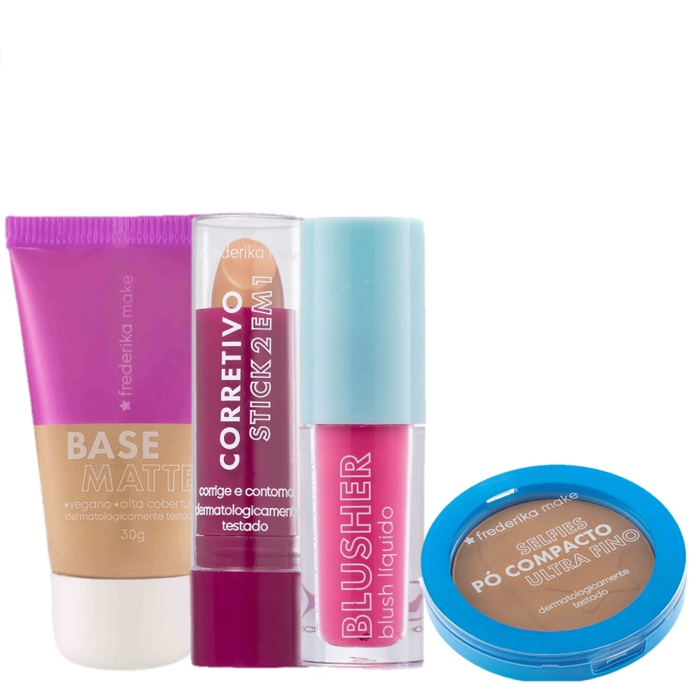 Produto: Kit Frederika Make Pele Simples (4 Produtos)