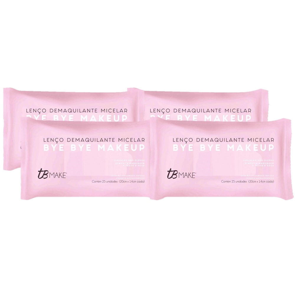 Produto: Kit TB Make Bye Bye Makeup - Lenco Demaquilante Micelar (4 Unidades)