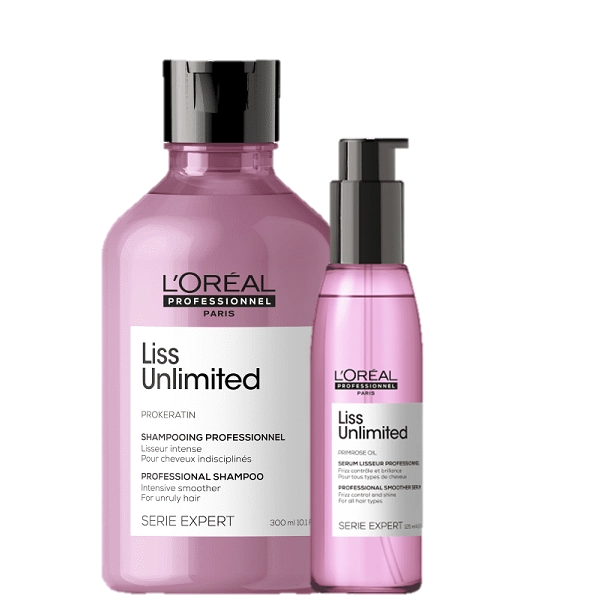Produto: Kit L'Oréal Professionnel Expert Liss Unlimited Shampoo 300ml + Óleo Capilar 125ml (2 Produtos)
