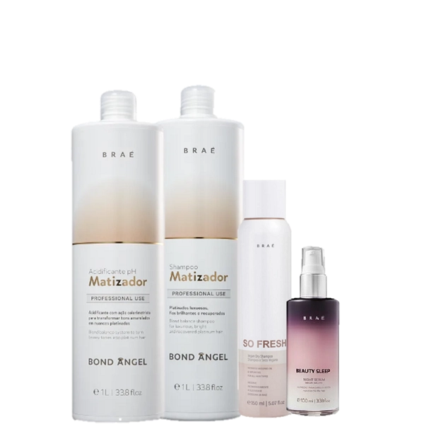 Produto: Braé Bond Angel Matizador Duo Salon Beauty Sleep 100ml e So Fresh 150ml