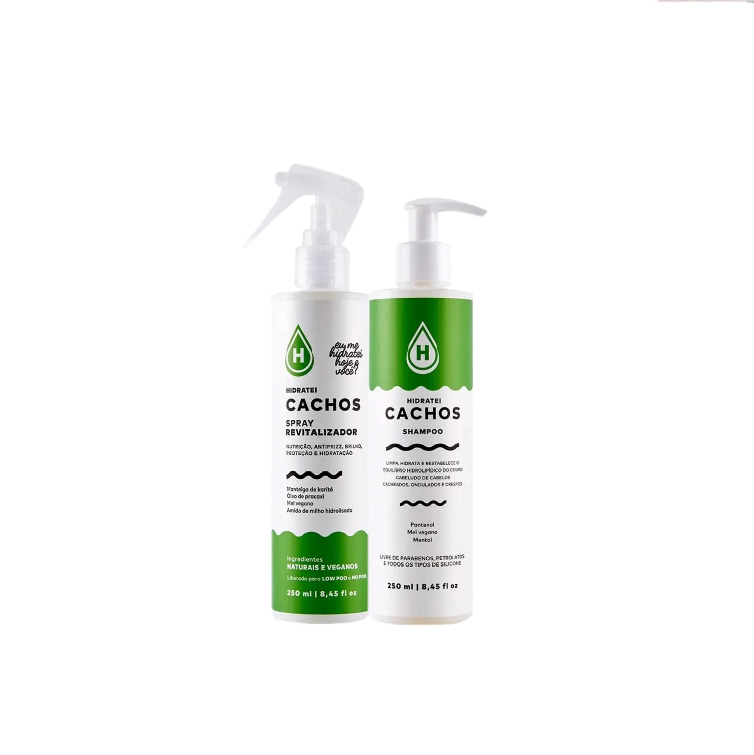 Produto: Kit Hidratei Cachos Shampoo e Spray (2 produtos)