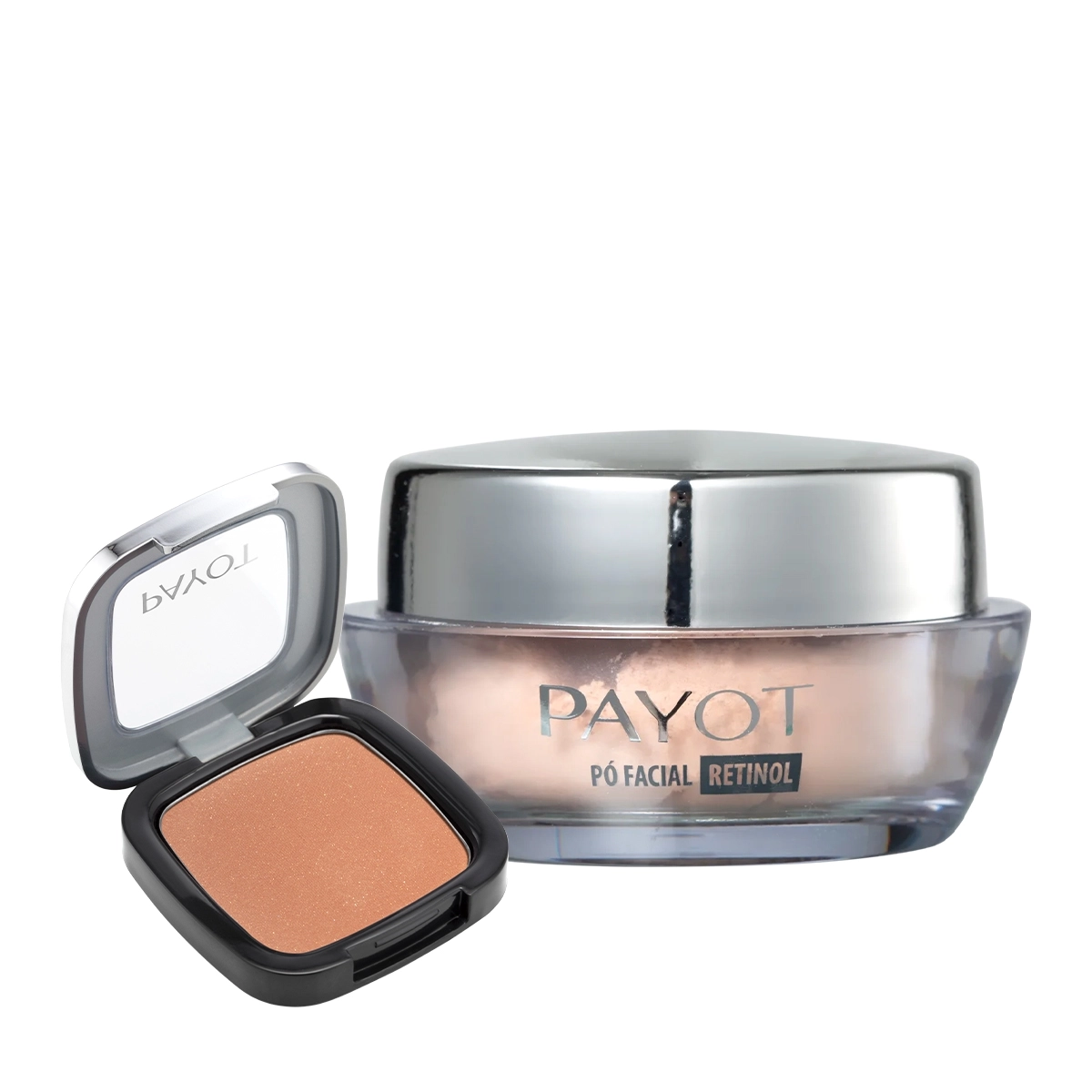 Produto: Kit Payot Retinol Translúcido Iluminador Pó Solto e Retinol Terracota Blush (2 produtos)