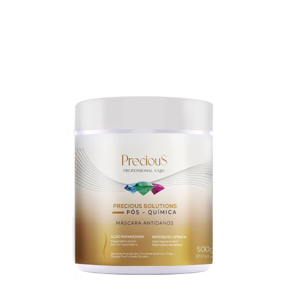 Precious Solutions Pós Química - Máscara Antidanos 500g Produto: Precious Solutions Pós Química - Máscara Antidanos 500g