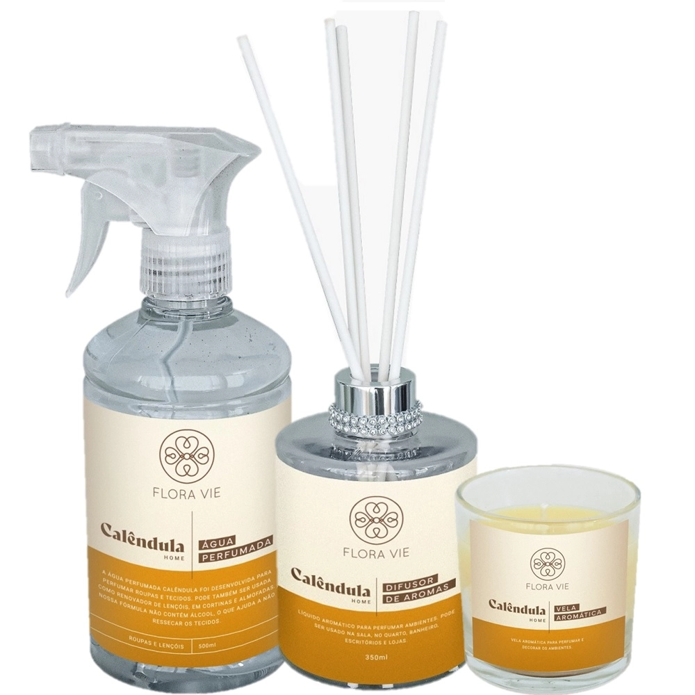 Produto: Kit Flora Vie Calendula Aromatizante Sensacional (3 Produtos)